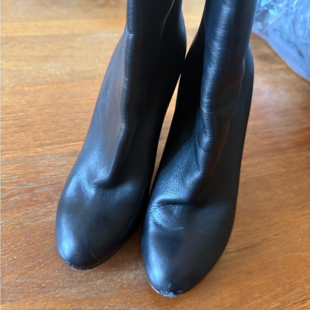 Paul Andrew Sleek Black Heeled Boots